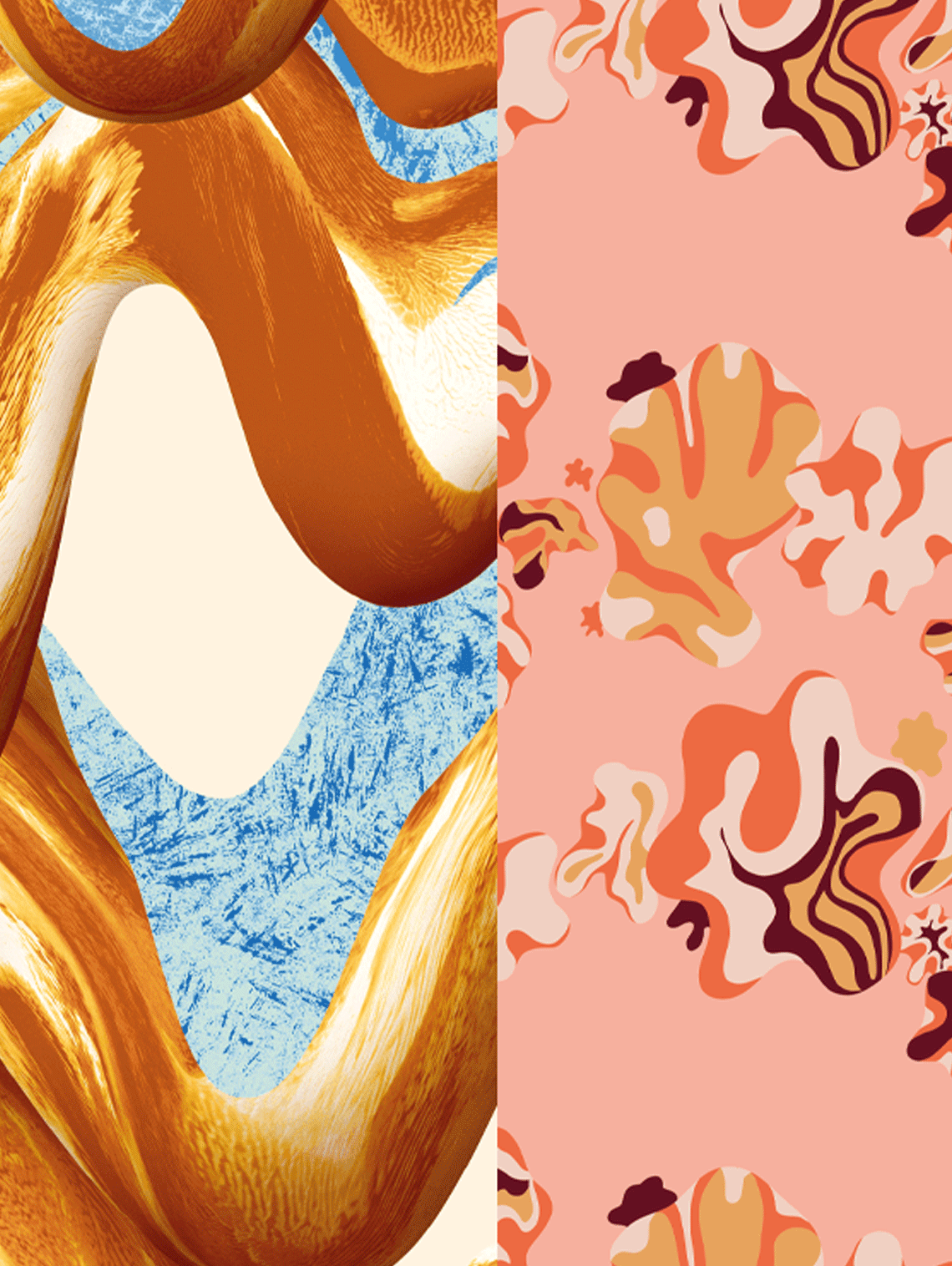 salted caramel and peanut butter flavour pattern